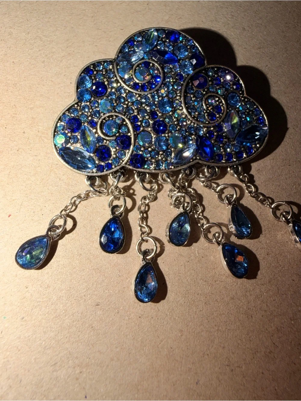Beautiful Raincloud Brooch